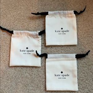 Kate Spade cloth earring bags